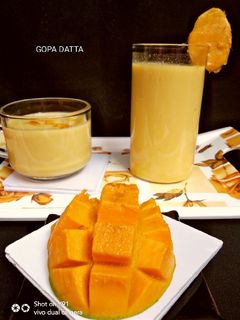 ম্যাঙ্গো মিল্কশেক (Mango milkshake recipe in bengali) রেসিপির প্রধান ছবি