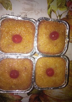 صورة لوصفة بسبوسة فردية