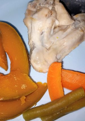 Foto resep Fingerfood Labu Kuning Wortel Buncis Ayam MPASI 7m+