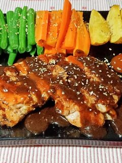 Foto resep Chicken steak black pepper @la resto
