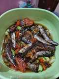 Tumis ikan asin + pete