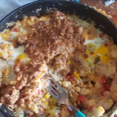 A picture of White trash hash.