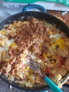 A picture of White trash hash.