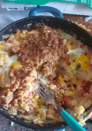 A picture of White trash hash.