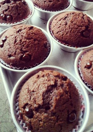 Foto resep choco muffin(takaran sendok)