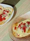 Tartas individuales c/cebolla, tomate y queso azul