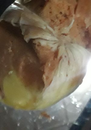 A picture of Egg coated moimoi.