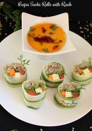 A picture of Bajra Sushi Rolls With Raab.