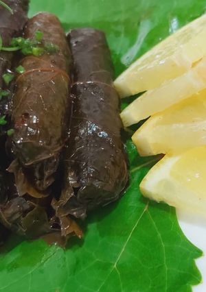 عکسی از دستور دلمه برگ مو