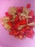 Ensalada Fresca de Lechuga, Tomate y Cebolla
