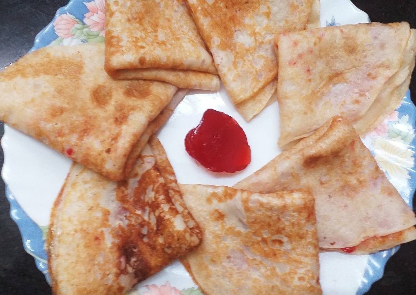 Oats Banana French Crepes (pan cake)