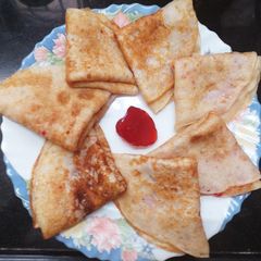 A picture of Oats Banana French Crepes (pan cake).