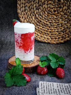 Foto resep Jus strawberry Whip Cream