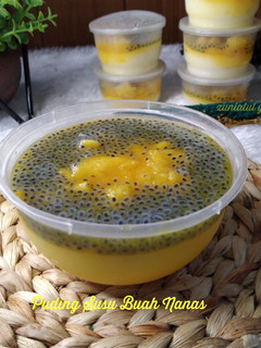 Foto resep Puding Susu Buah Nanas