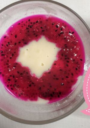 Foto resep Mpasi 7bulan buah naga cemilan sarapan sehat😍