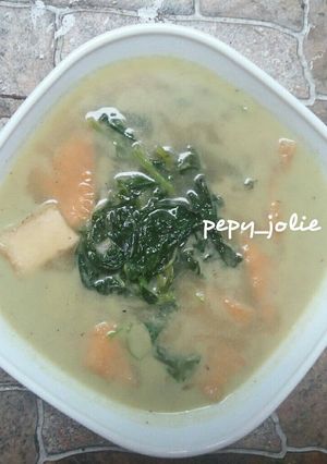 Foto resep Bobor bayam tahu