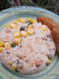Nasi Campur Nori dengan Rimbang-Jagung-Tomat