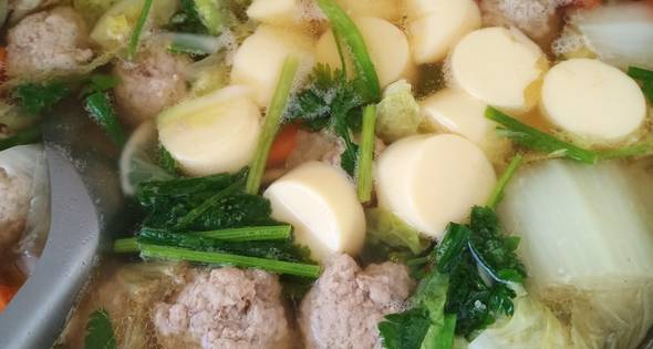แกงจืดหมูสับเต้าหู้