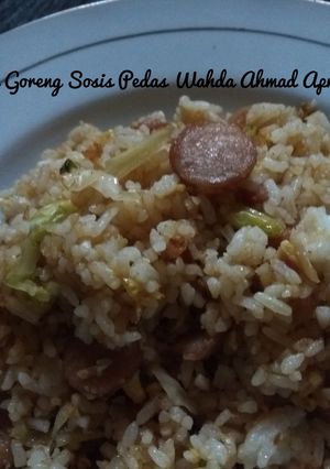 Foto resep Nasi Goreng Sosis Pedas #PR_BukanNasiBiasa