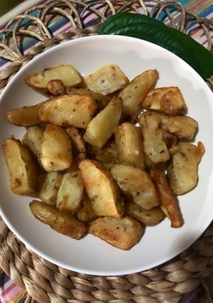Foto resep Fried Potato wedges
