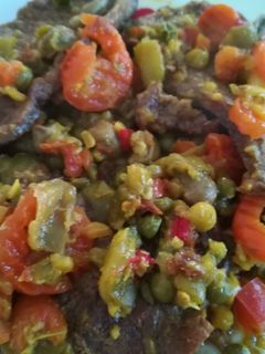 Una foto de Menestra de verduras con ternera