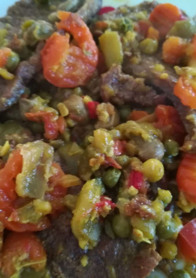 Una foto de Menestra de verduras con ternera