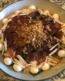 Xôi mặn nấu bằng nồi cơm điện