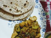 A picture of steamed bhindi