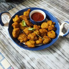 A picture of Moong Dal bhajiya.