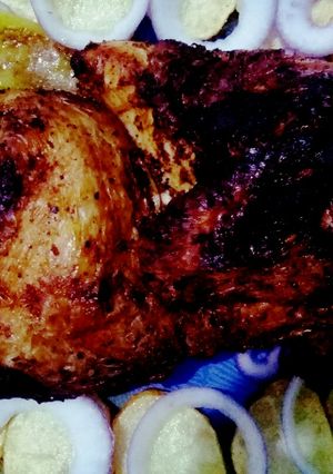 صورة لوصفة نص دجاجة محمرةامممم