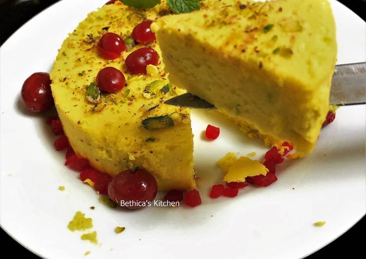 Eggless Paneer Pudding