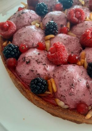 Une photo de Tarte aux fruits rouges