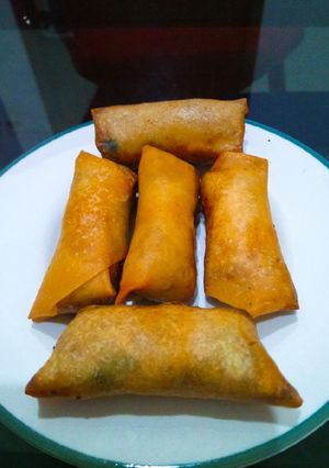 Foto resep Lumpia isi daging cincang and daun bawang