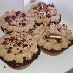 A picture of Cup cake ricotta e cioccolato morbidissimi.