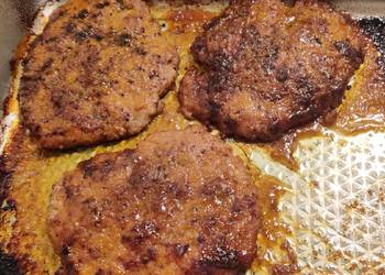How to Recipe Appetizing Honey mustard and garlic cubed pork chops