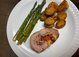 Una foto de Bondiola de cerdo rellena