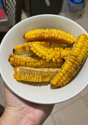 Foto resep Jagung goreng viral tiktok bisa airfyer juga