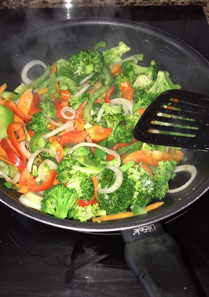 Una foto de Salteado de verduras