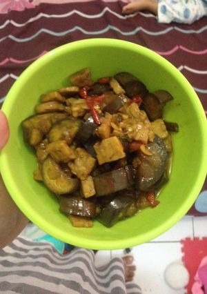Foto resep Tumis / oseng terong ungu tempe