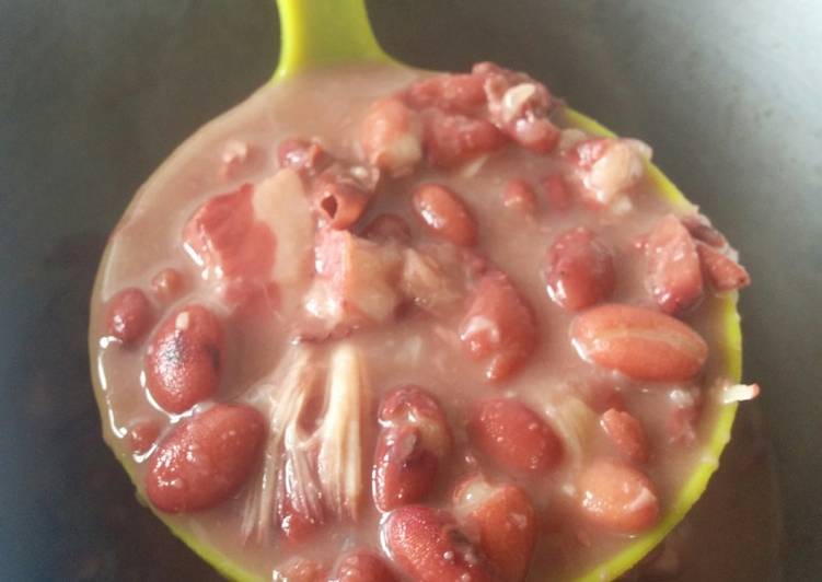 Feijão vermelho com bacon - Tudogosreceitas