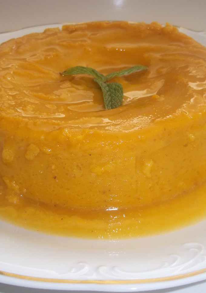 Una foto de Flan de calabaza acondicionado