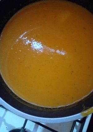Una foto de Sopa de zapallo
