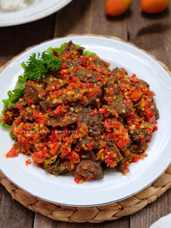 Foto resep Oseng mercon paru