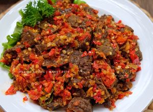 Foto resep Oseng mercon paru