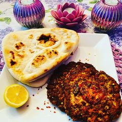 A picture of Peshawri chapli kabab.