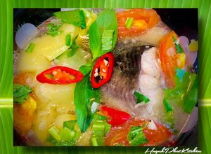 Hình của món Cá Lăng Ướp Cơm Mẻ Nấu Giấm Bỗng.