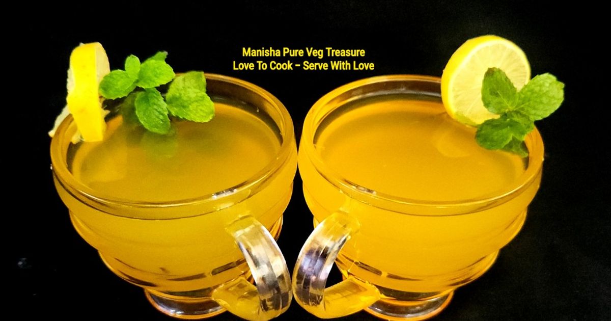 Turmeric Ginger Lemon Detox Golden Tea Haldi Chai Recipe by Manisha ...