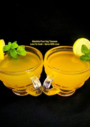 A picture of Turmeric Ginger Lemon Detox Golden Tea - Haldi Chai.