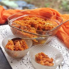 A picture of Gajar ka halwa.