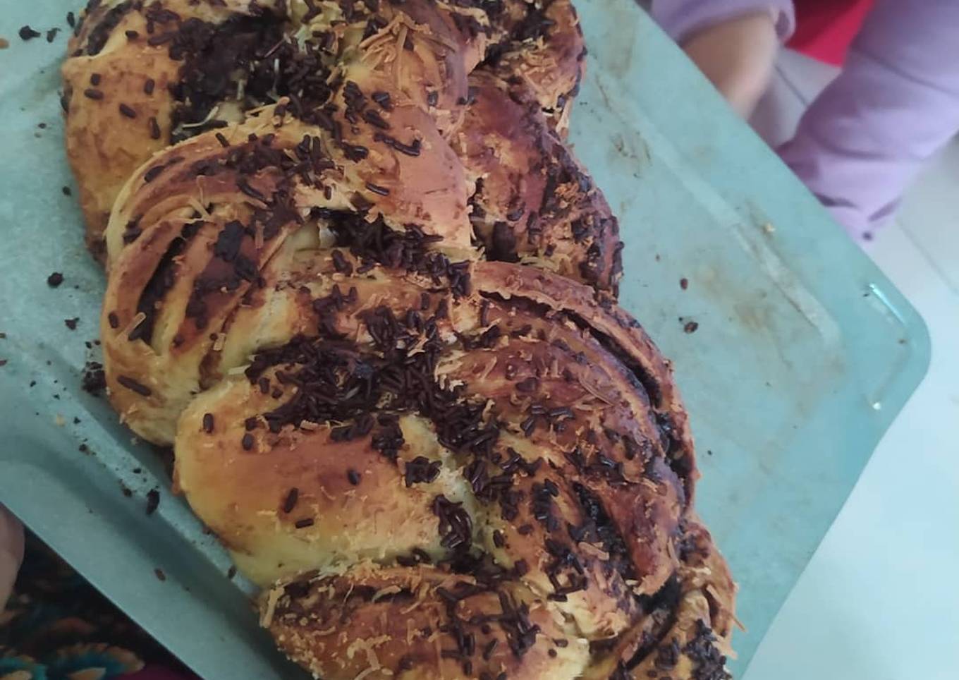 Potato Braided bread/ roti kepang